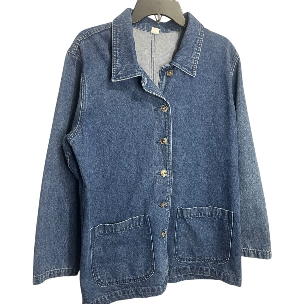 Denim Button-Up Women's Chore Jacket